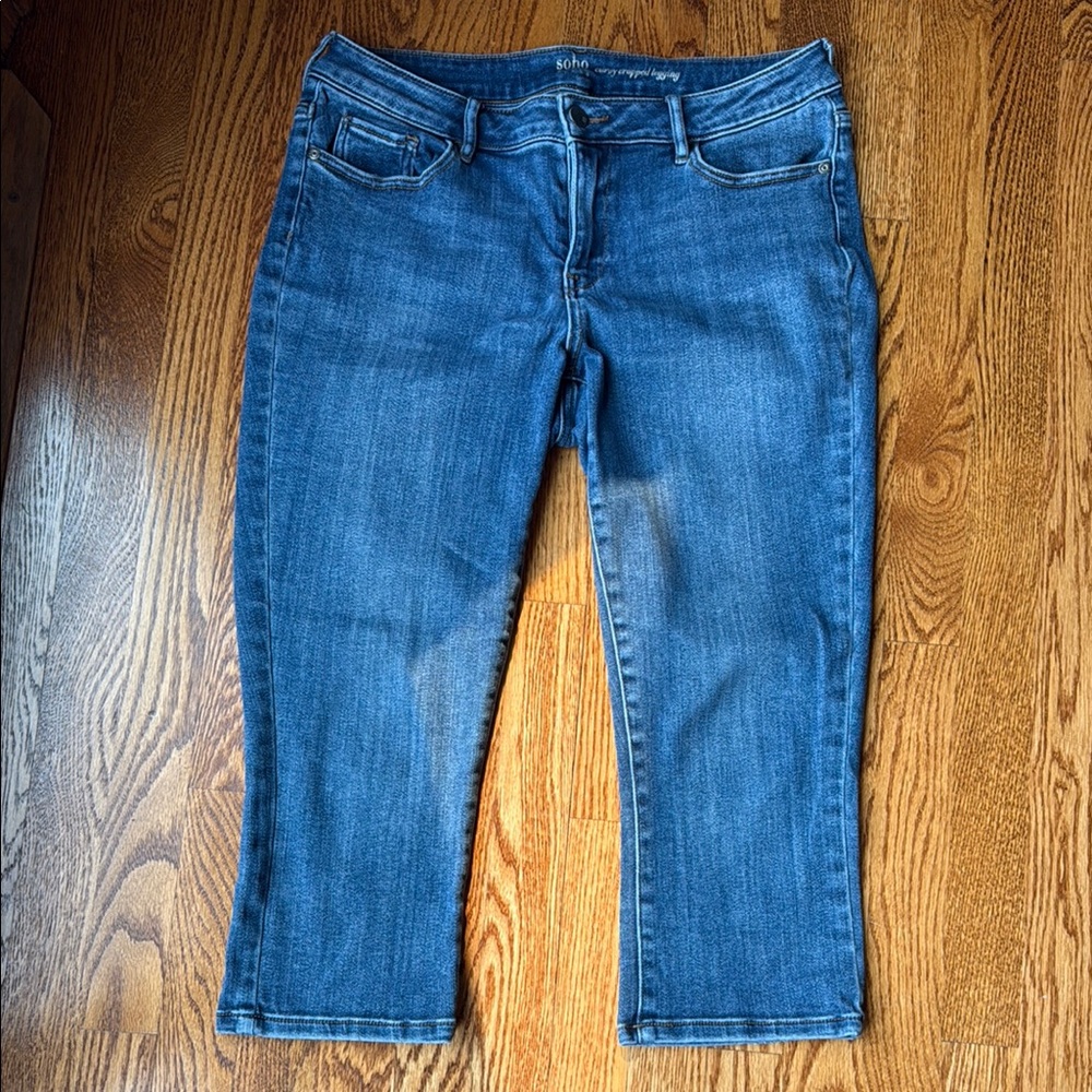 New York & Co SoHo Curvy Ankle Cropped Jean, Size 12